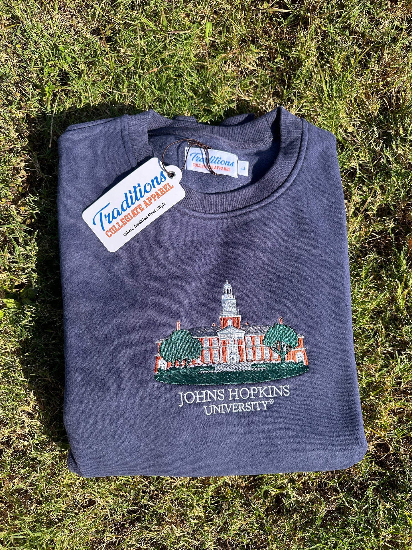 Official Johns Hopkins Crewneck (Navy)