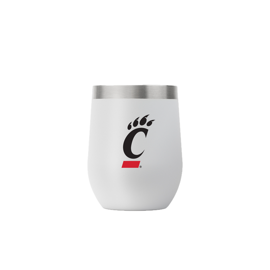 Cincinnati 12oz Stemless Light Gray Tumbler