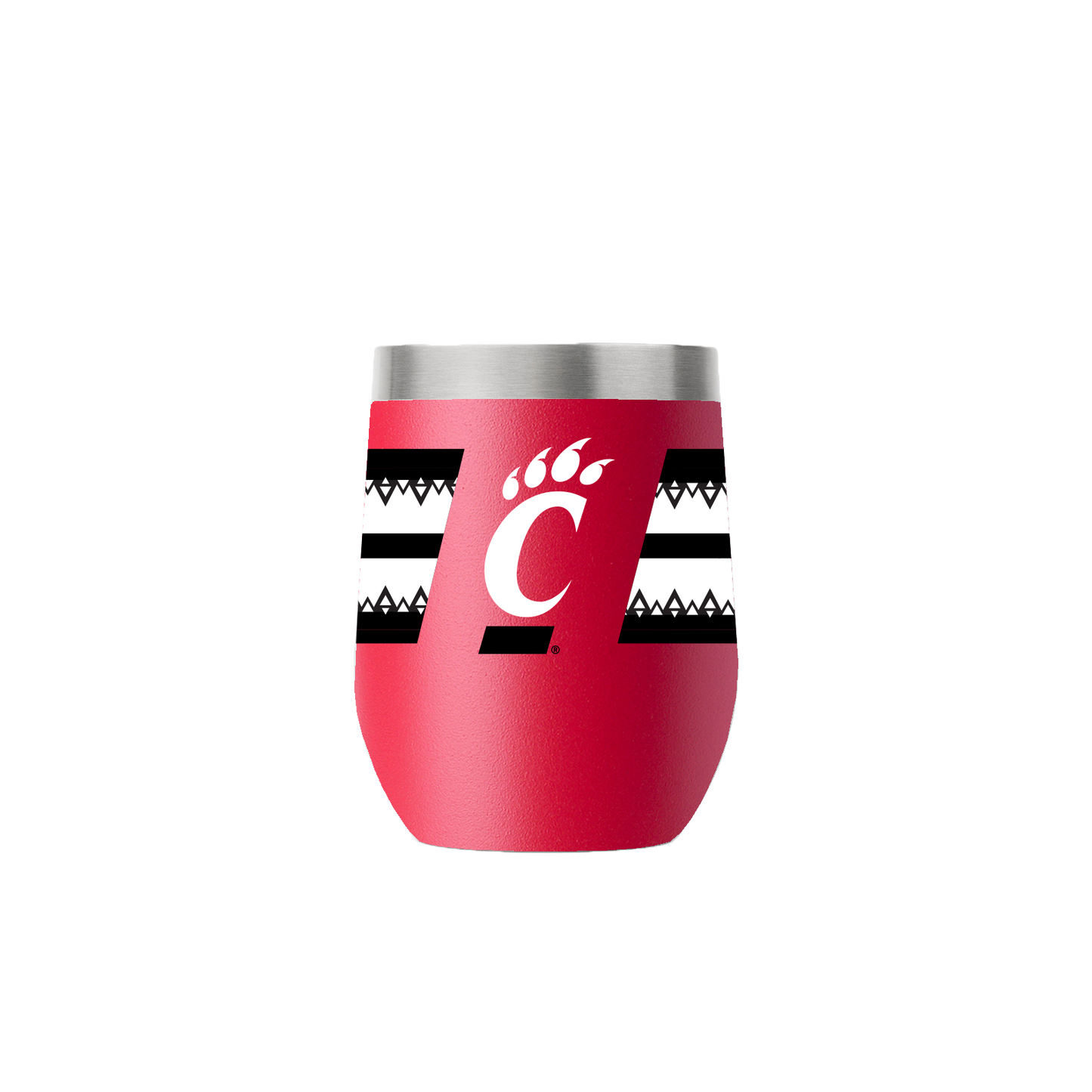 Cincinnati 12oz Stemless Red Tumbler