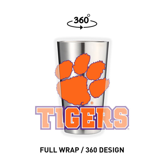 Clemson 16oz Stainless Pint
