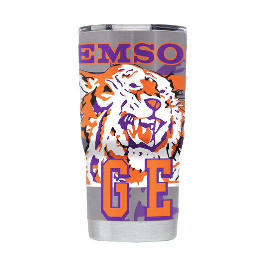 Clemson College Vault 20oz Tumbler