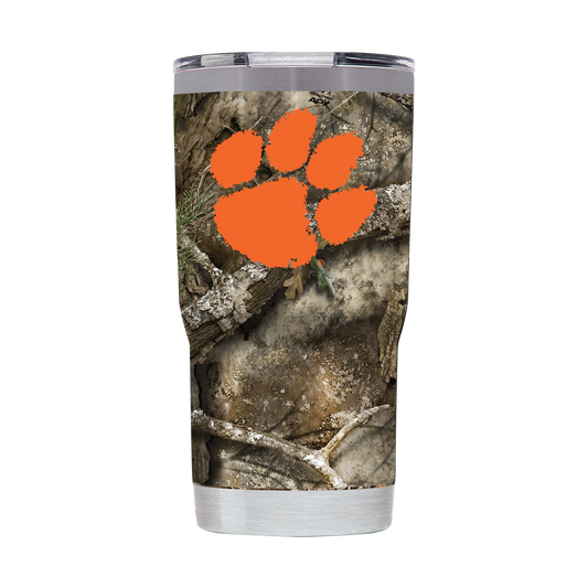 Clemson 20oz RealTree Camo Tumbler