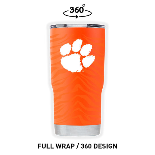 Clemson 20oz Orange Full Wrap Tumbler