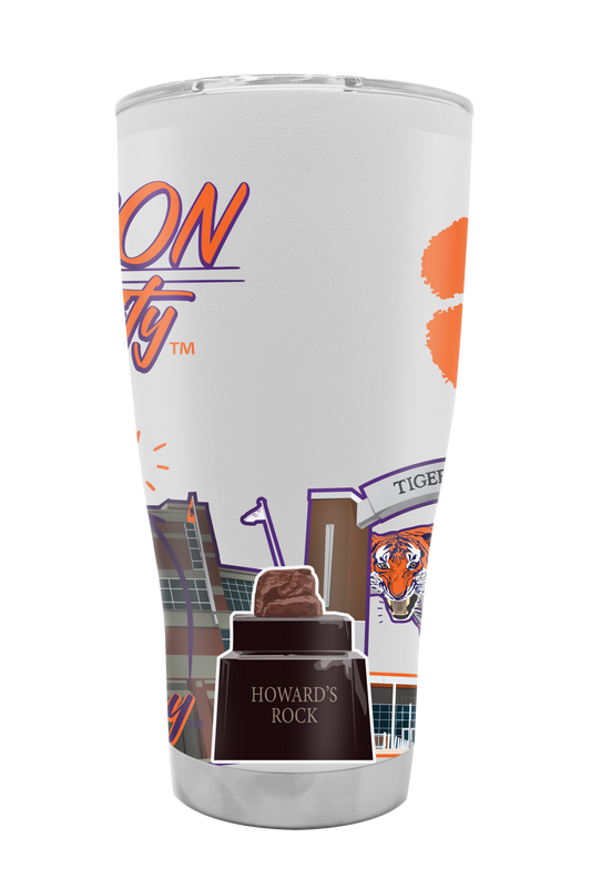 Clemson 30oz Campus Icons Tumbler