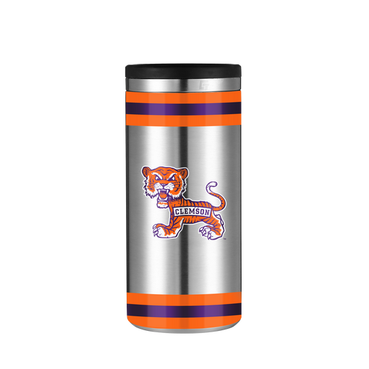 Clemson Vault Collection Stainless Steel Skinny Can Koozie