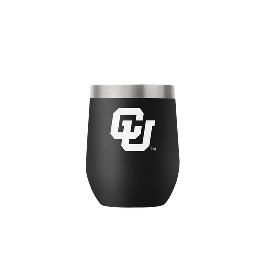Colorado 12oz Stemless Black Tumbler