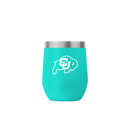 Colorado 12oz Stemless Teal Tumbler