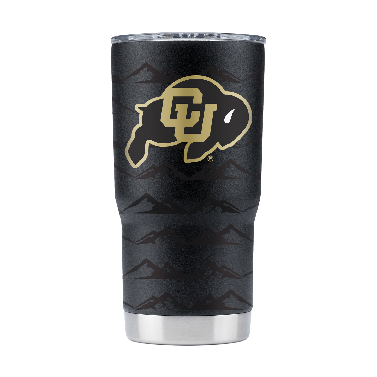 Colorado 20oz Black Tumbler Full Wrap