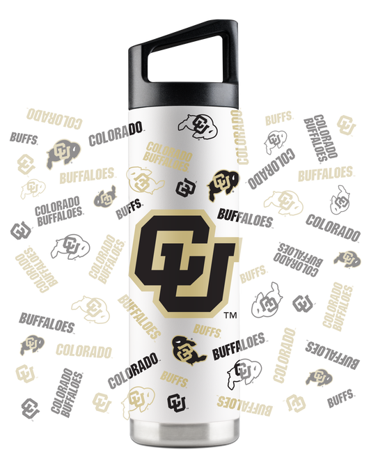 Colorado 22oz White Bottle - All Over Design