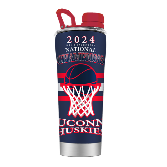 UConn Basketball Stainless Steel Shaker - 2024 National Champions