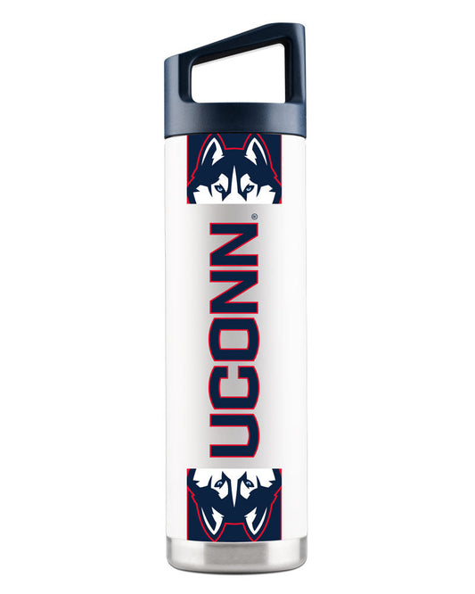 UConn 22oz White Bottle