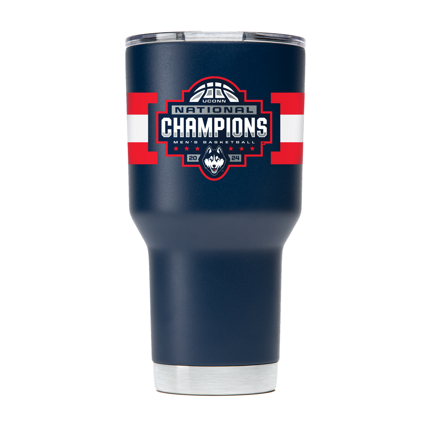 UConn 30oz Navy Stainless Steel Tumbler - 2024 National Champions