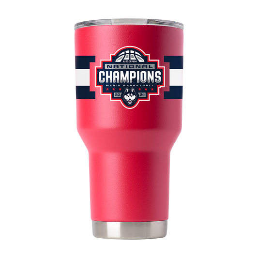 UConn 30oz Red Stainless Steel Tumbler - 2024 National Champions