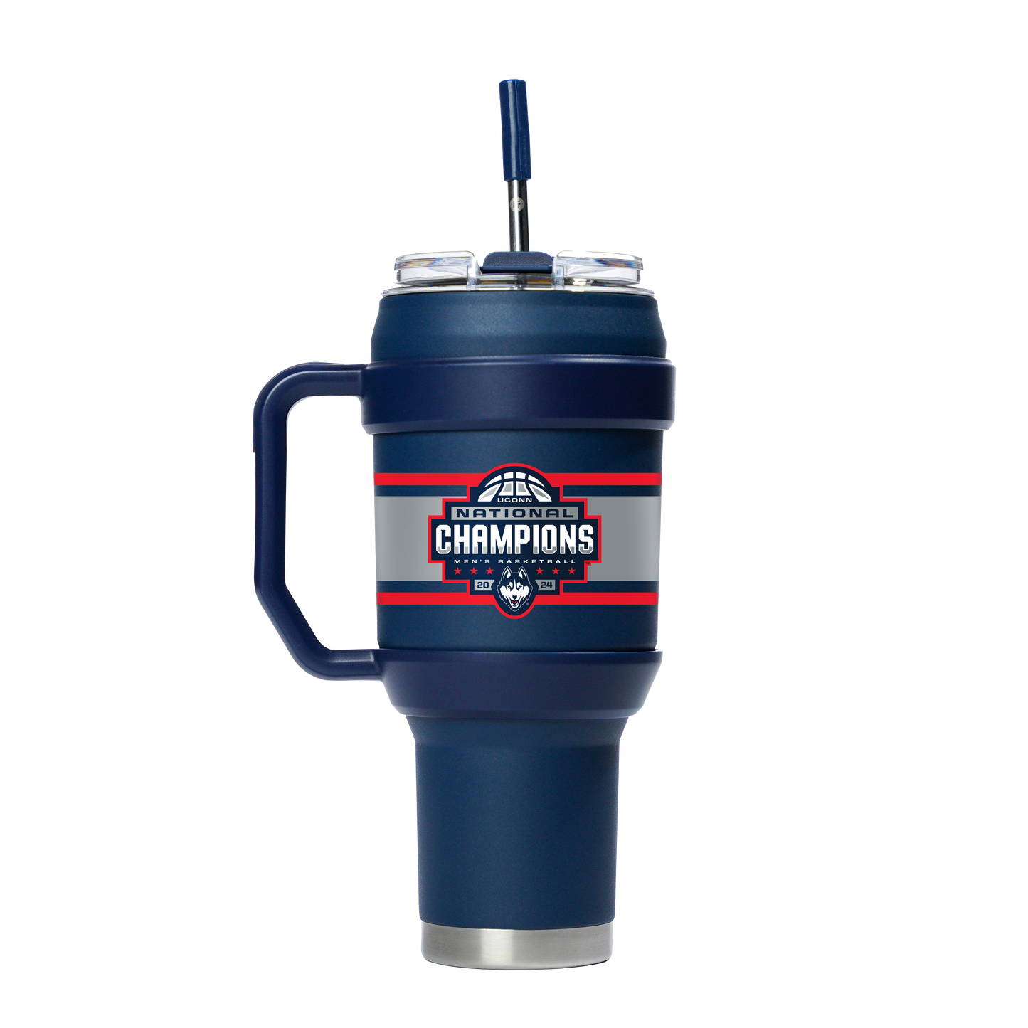 UConn 40oz Navy Stainless Steel Tumbler - 2024 National Champions