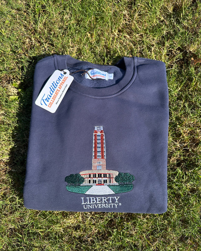 Liberty University Crewneck - Tower Navy