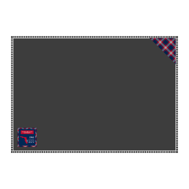 Florida Atlantic Applique Blanket