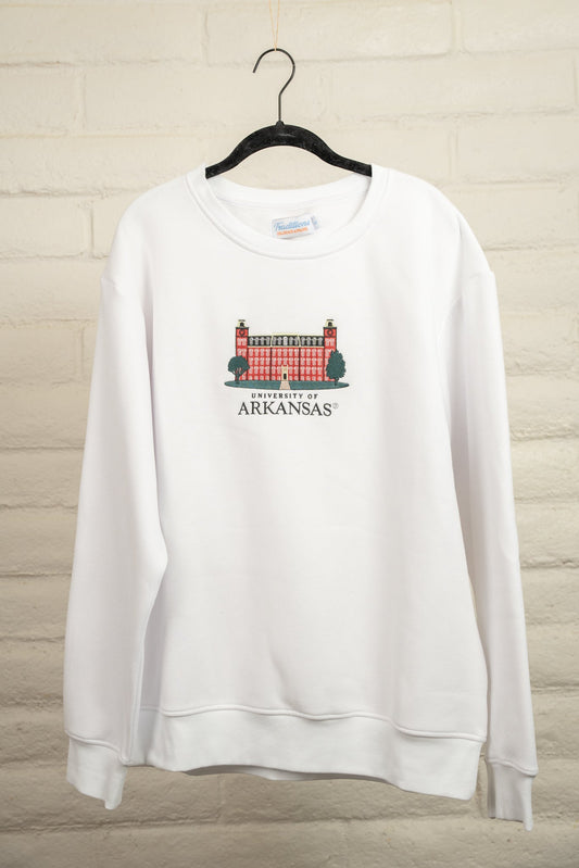 Official Arkansas Crewneck (White)