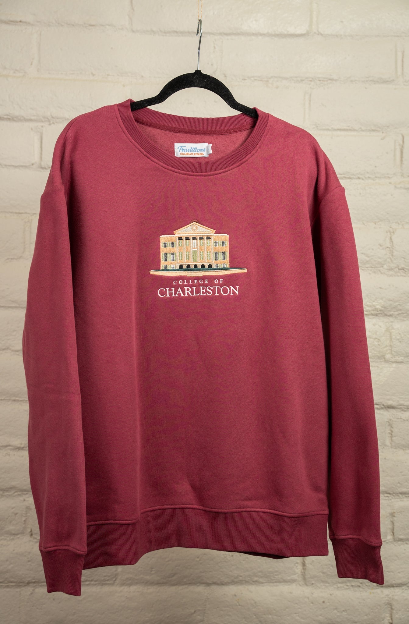 Official College of Charleston Crewneck (Light Maroon)
