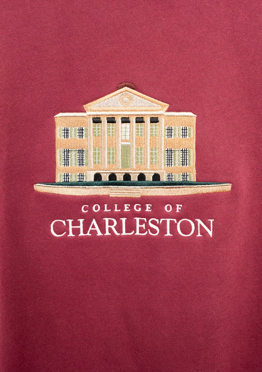 Official College of Charleston Crewneck (Light Maroon)