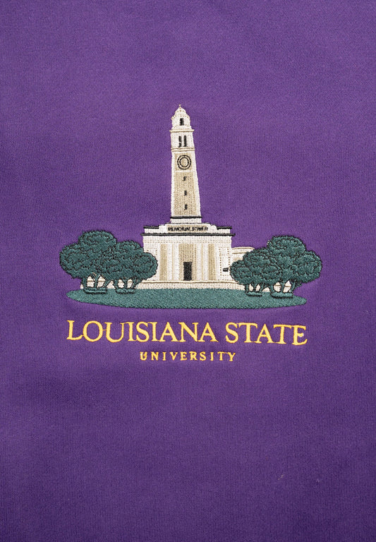 Official LSU Memorial Tower Crewneck (Purple)