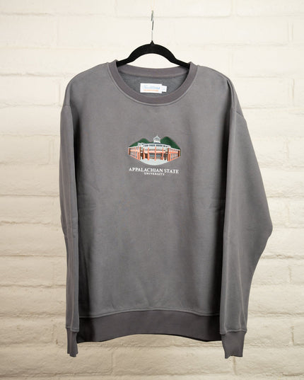 Appalachian State University Crewneck - Stone Grey