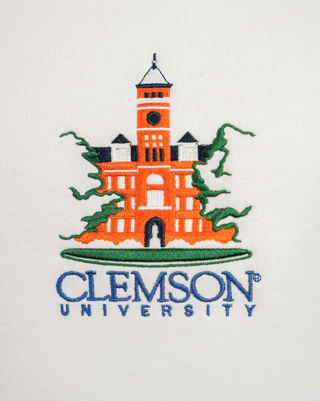 Clemson University Crewneck - White