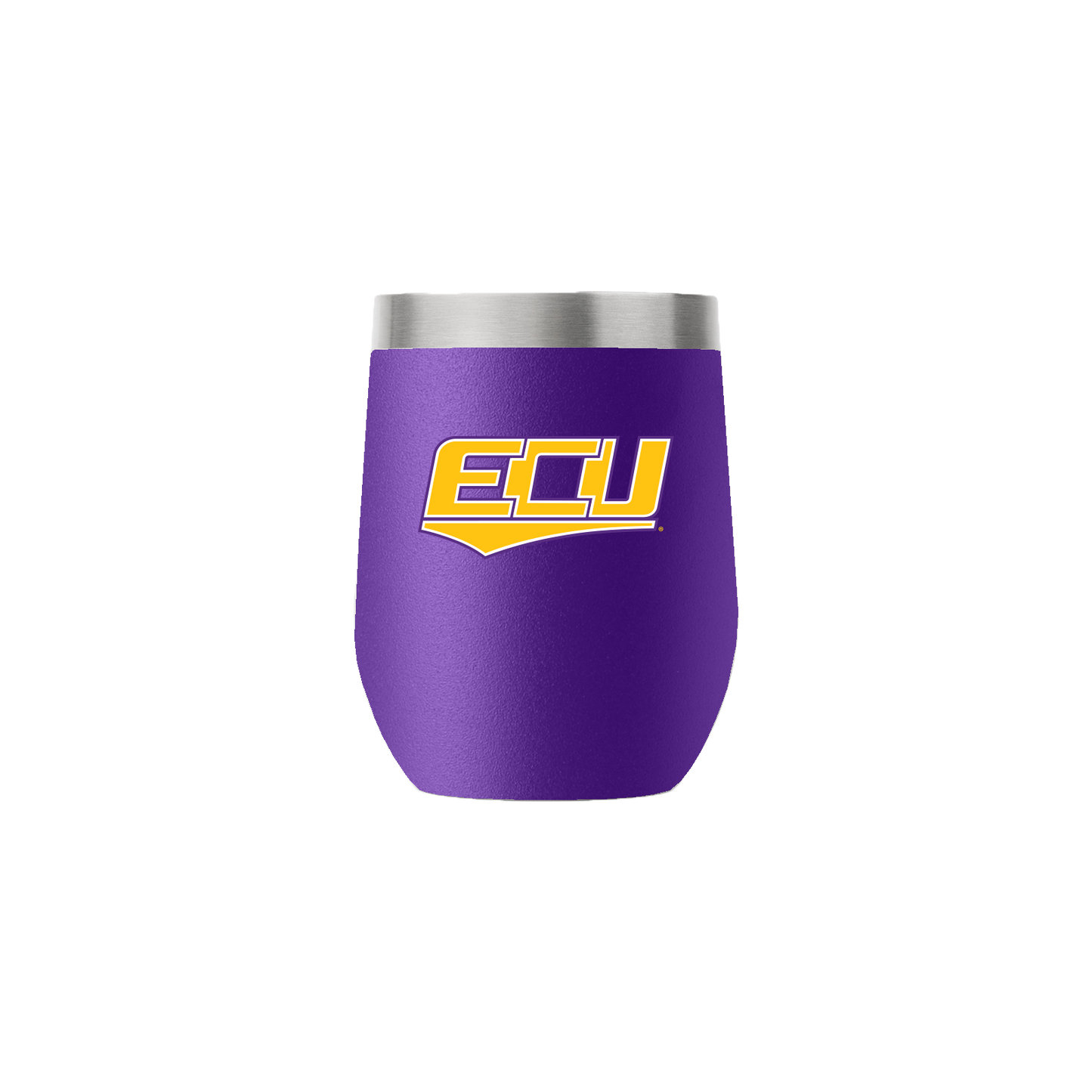 East Carolina College Vault 12oz Purple Stemless Tumbler