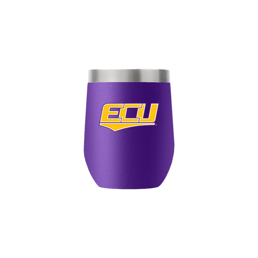 East Carolina College Vault 12oz Purple Stemless Tumbler