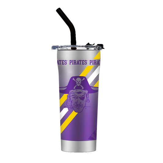 East Carolina College Vault Straw Tumbler
