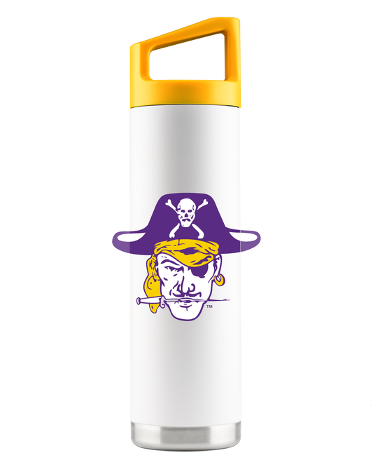 East Carolina Vault Collection 22oz White Bottle