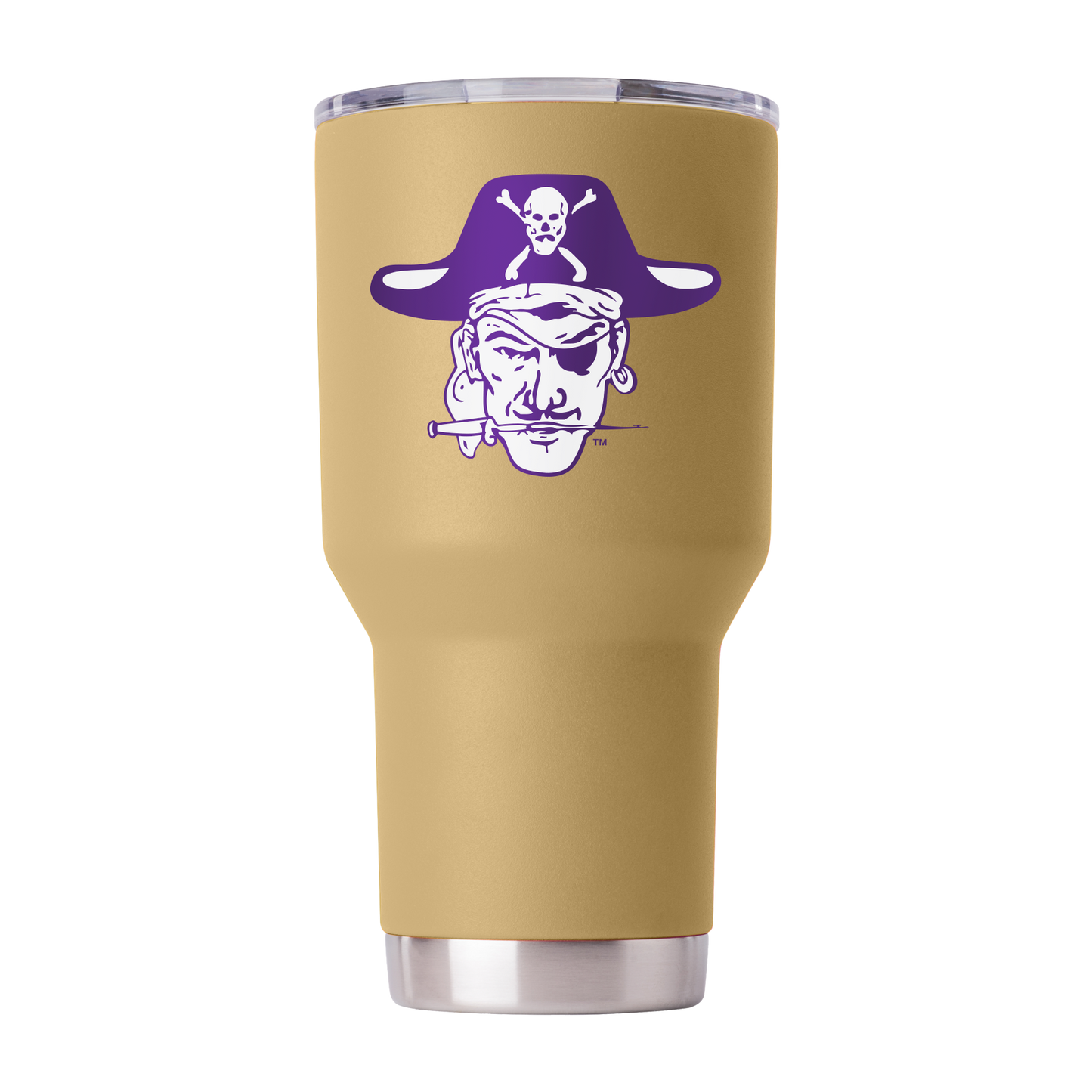 East Carolina College Vault 30oz Gold Tumbler