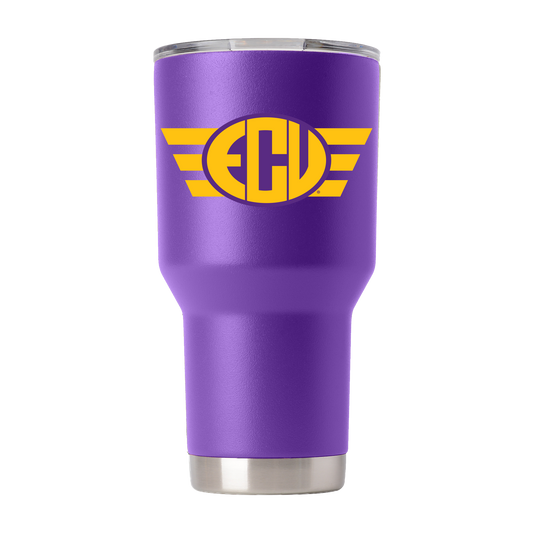 East Carolina College Vault 30oz Purple Tumbler