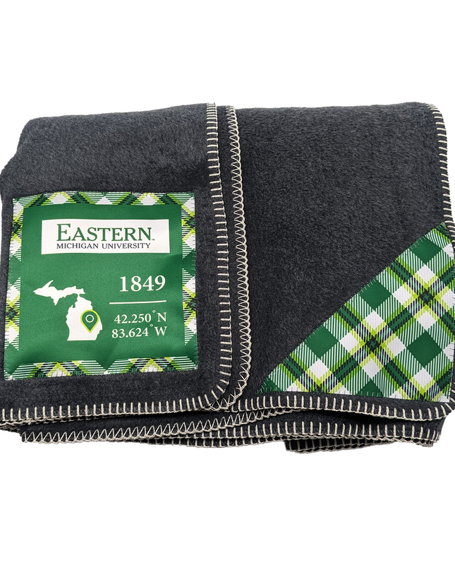 Eastern Michigan Applique Blanket