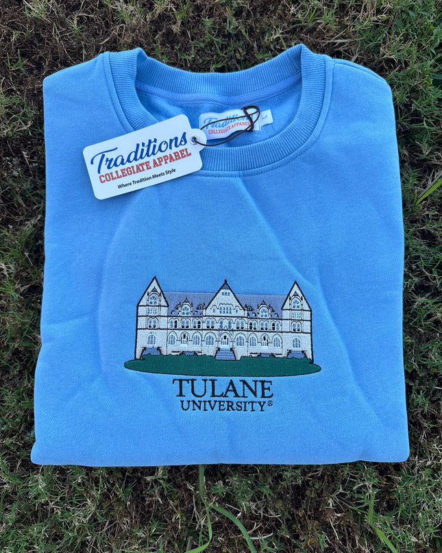 Tulane Crewneck - Light Blue
