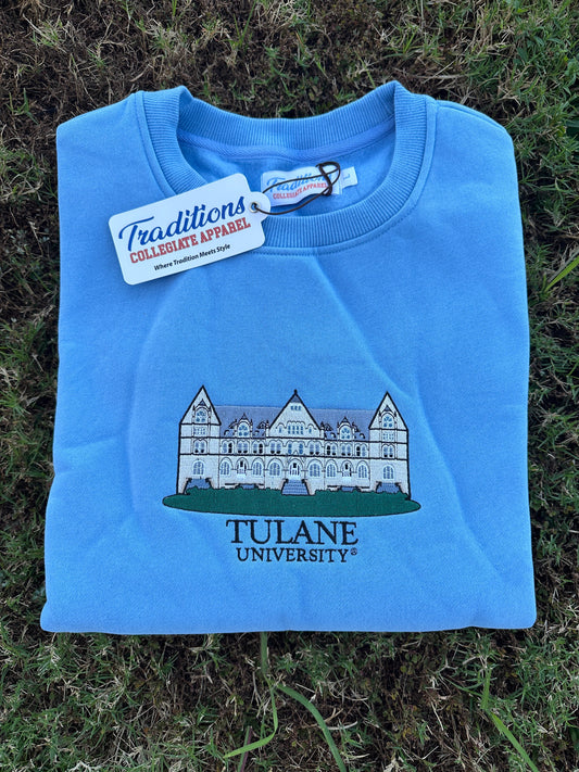 Official Tulane Crewneck (Light Blue)