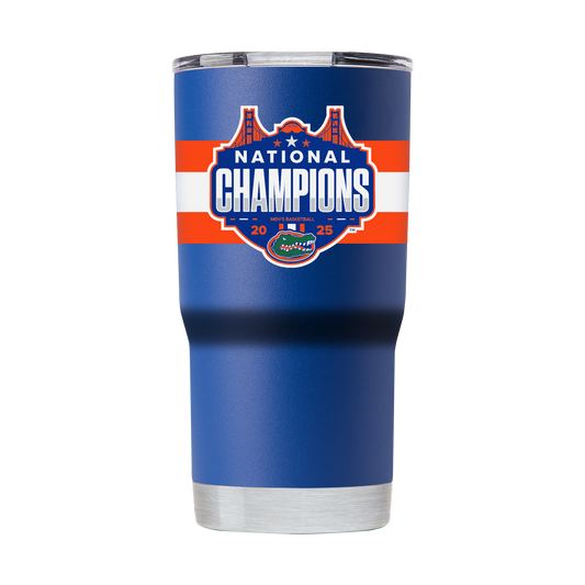 Florida 2025 National Champions 20oz Blue Tumbler