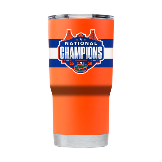 Florida 2025 National Champions 20oz Orange Tumbler