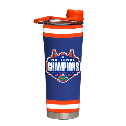 Florida 2025 National Champions Blue Stainless Steel Shaker