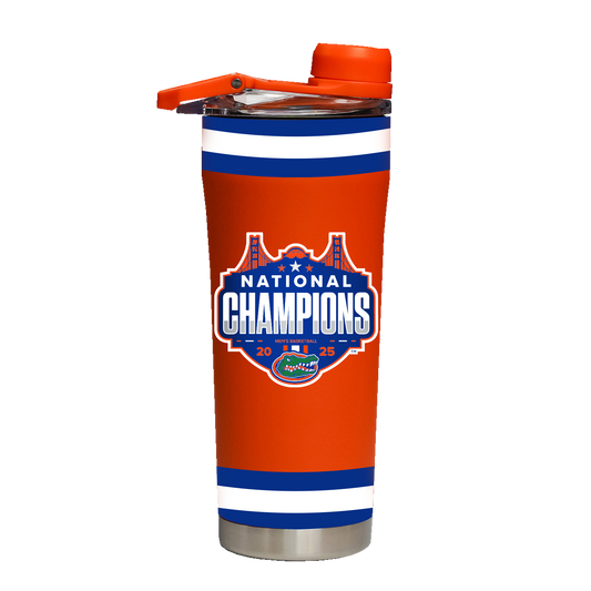 Florida 2025 National Champions Orange Stainless Steel Shaker