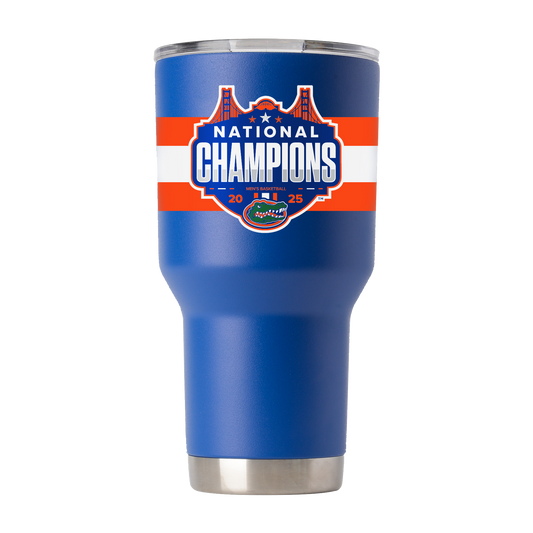 Florida 2025 National Champions 30oz Blue Tumbler