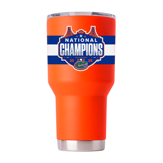Florida 2025 National Champions 30oz Orange Tumbler