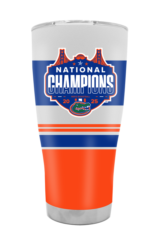 Florida 2025 National Champions 30oz Stripe Tumbler