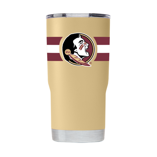 Florida State 20oz Gold Striped Tumbler