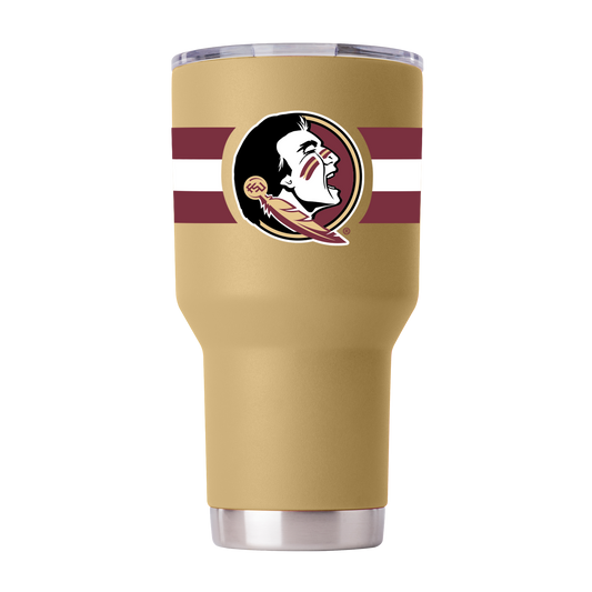 Florida State 30oz Gold Striped Tumbler