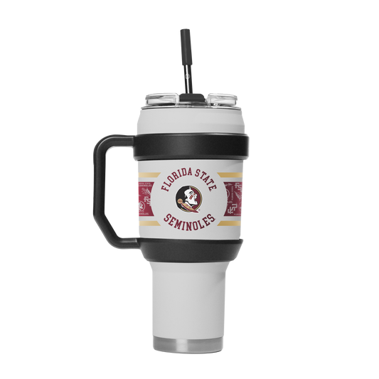 Florida State 40oz Stainless Steel Tumbler - White