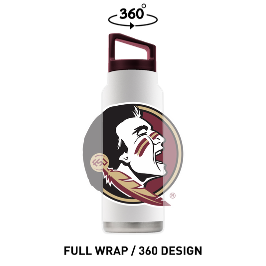 Florida State 40oz White Bottle