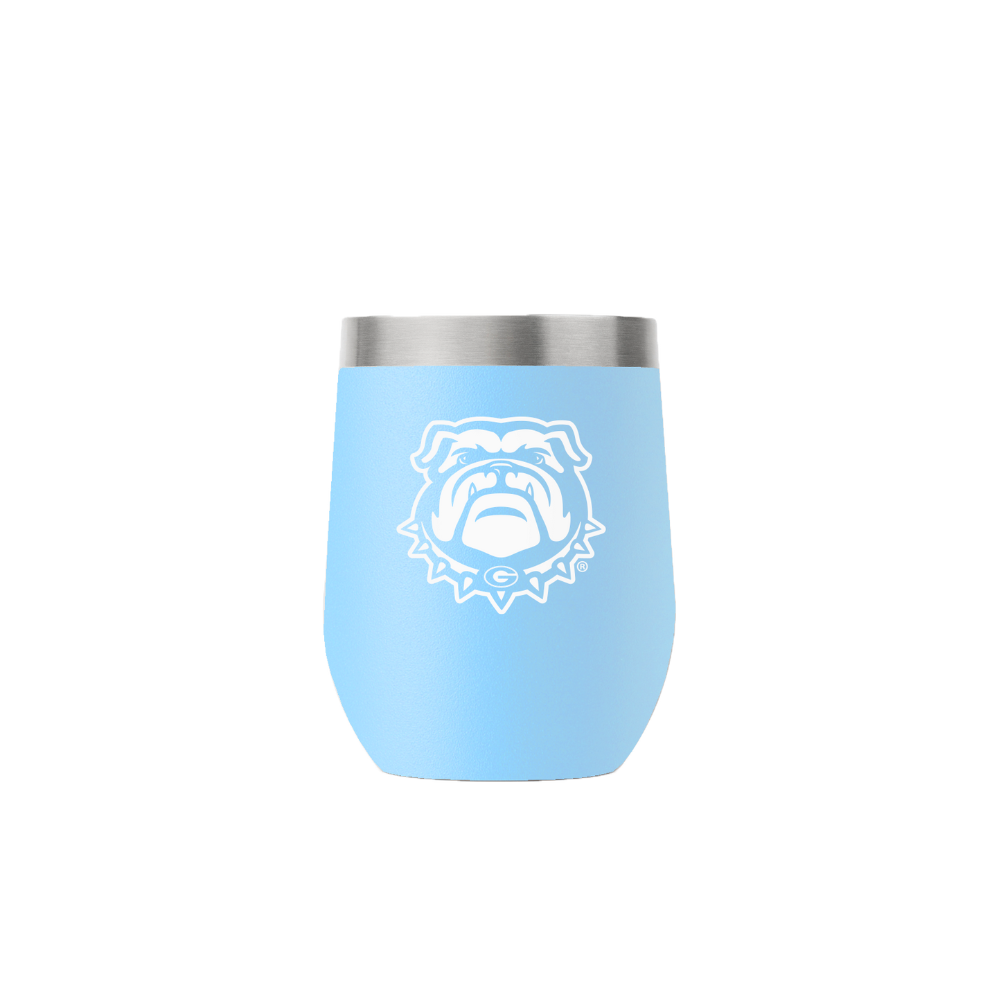 Georgia 12oz Stemless Light Blue Tumbler
