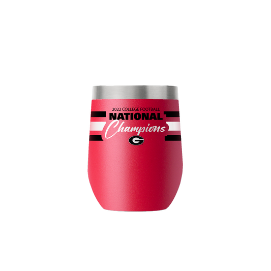 Georgia 12oz Stemless Red Tumbler - 2022 National Champions