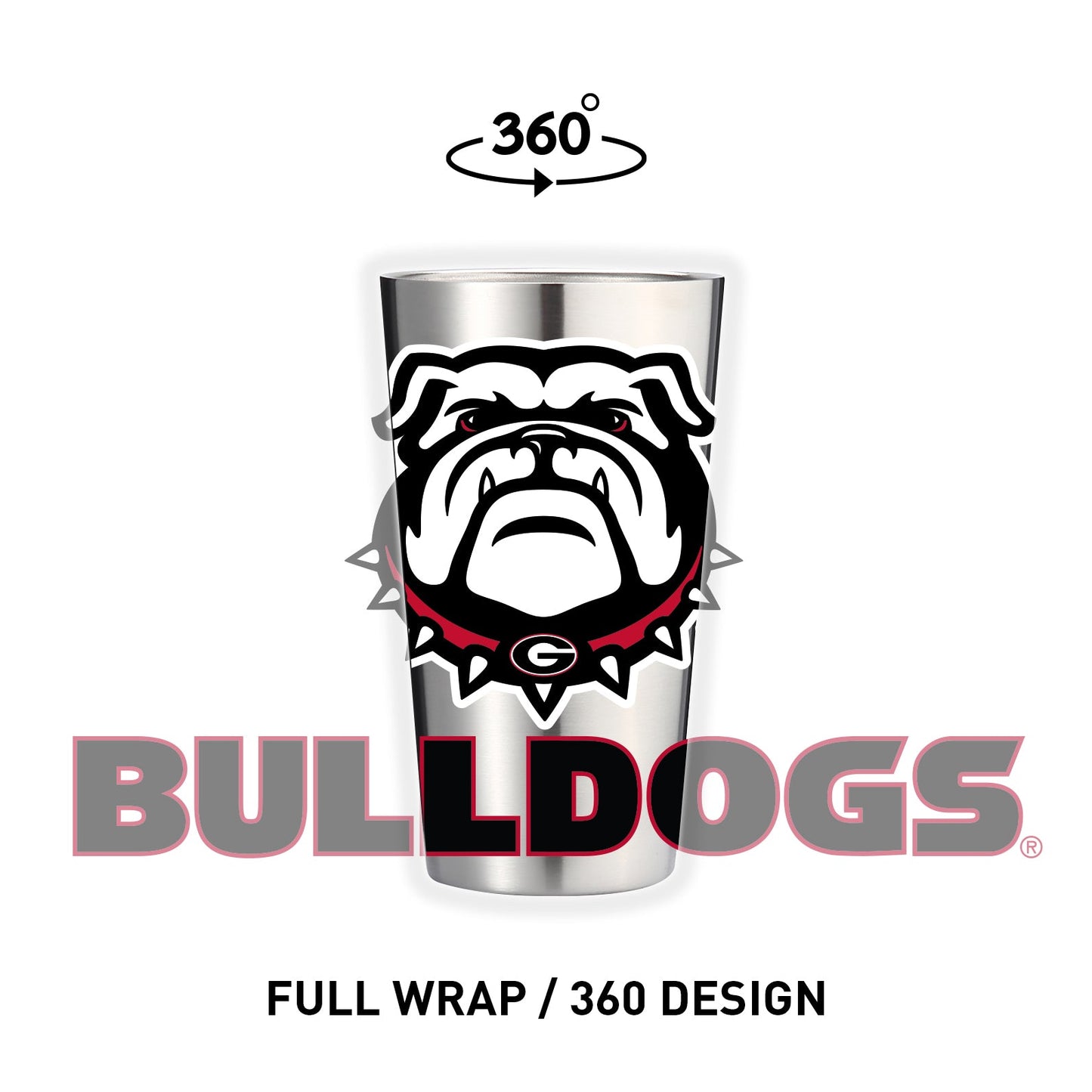 Georgia 16oz Stainless Pint