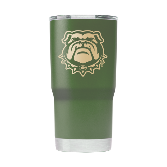 Georgia 20oz Olive Green Tumbler - American Flag Design